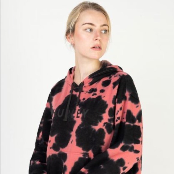 🔆HURLEY 🔆 TATE TIE DYE BOYFRIEND HOODIE SWEATSHIRT - Picture 3 of 14